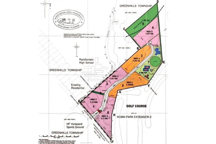 Vacant Land Residential For Sale in Greenhills, near Randfontein Golf Course.