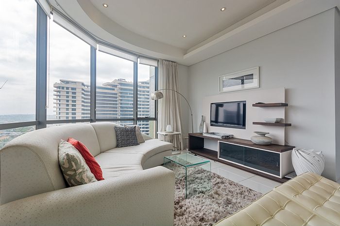 Morningside Apartment To Rent: Fully furnished, pool, gym, restaurant, and bar amenities.