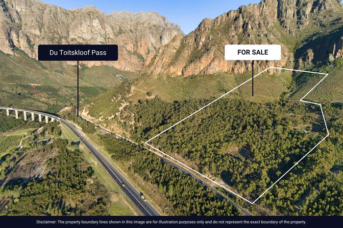 Klein Drakenstein Farm For Sale: 18 hectares, cabins, spring water, off-grid potential.