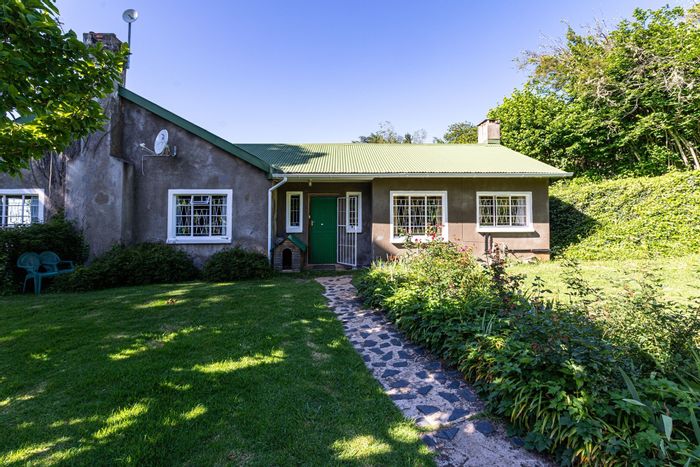 Unique Hogsback Central house with art gallery, studio, and picturesque garden for sale.