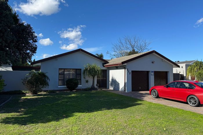 House To Rent in Goodwood Estate: 4 bedrooms, double garage, indoor/outdoor braai areas.