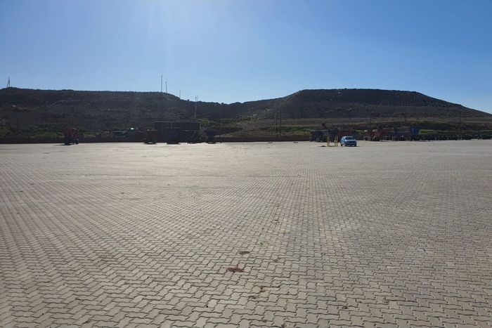 To Rent: 30,000m² Industrial Yard in Markman Industrial with security and weighbridge.