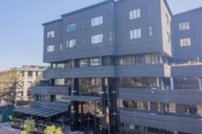 To Rent: Apartment in Sandown with balcony, parking, gym, and co-working spaces.