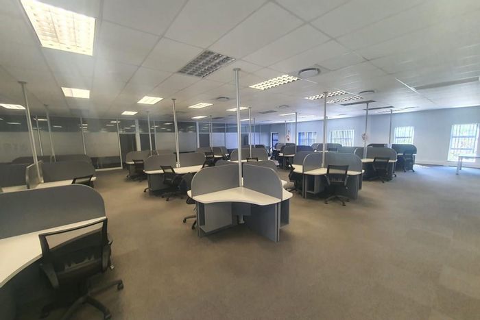 To Rent: 383m² Office in Fairview with boardroom, private offices, and security.