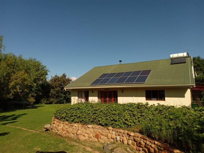 Farm for Sale in Van Wyksdorp: Two homes, water security, and sustainable living.