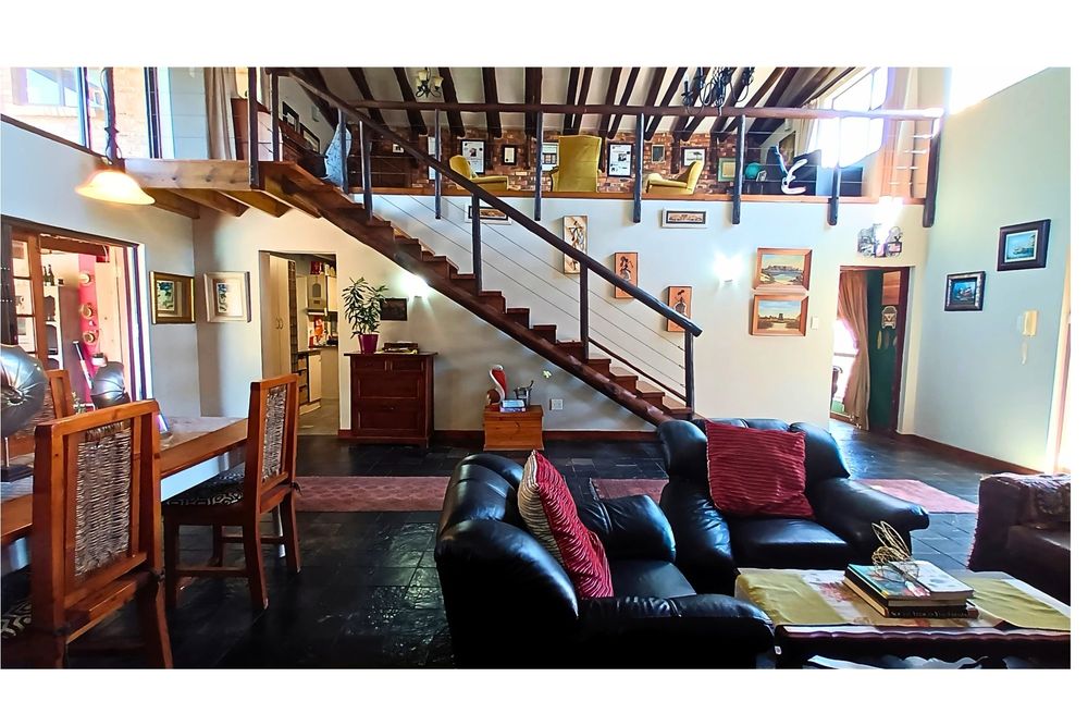 Downstairs lounge and dining room