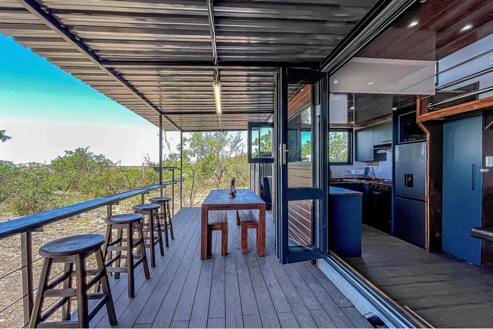 Tiny home entertainment area
