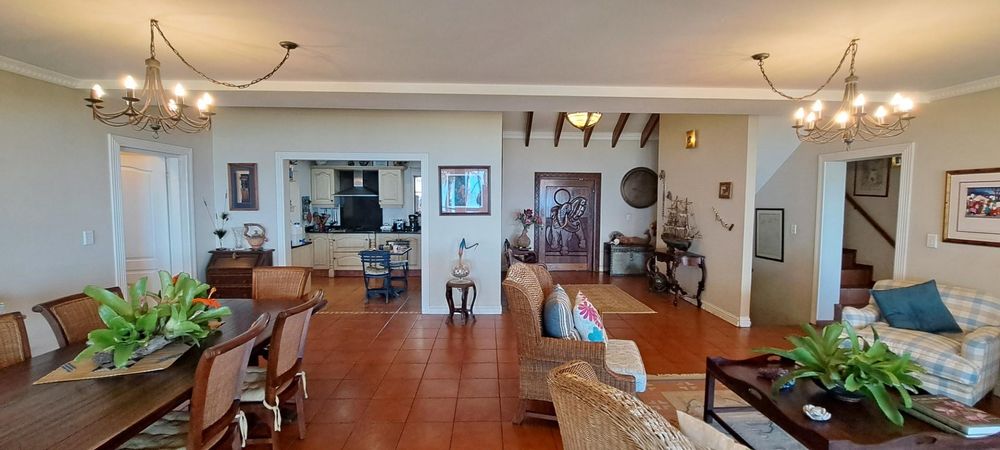 View of open plan living room