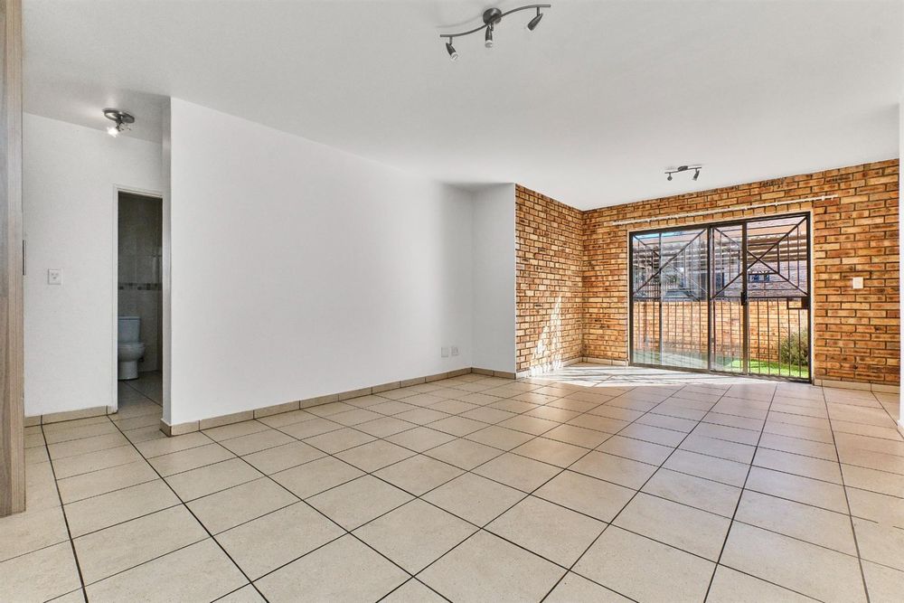 Glass doors onto private garden