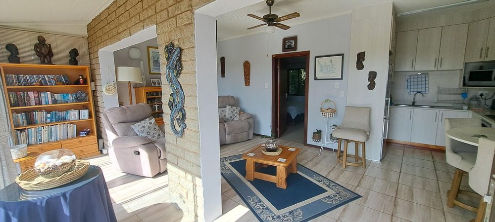View of open plan living room