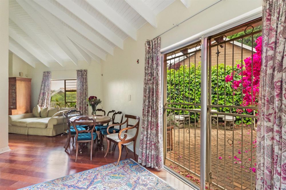 Lounge opens onto the private garden