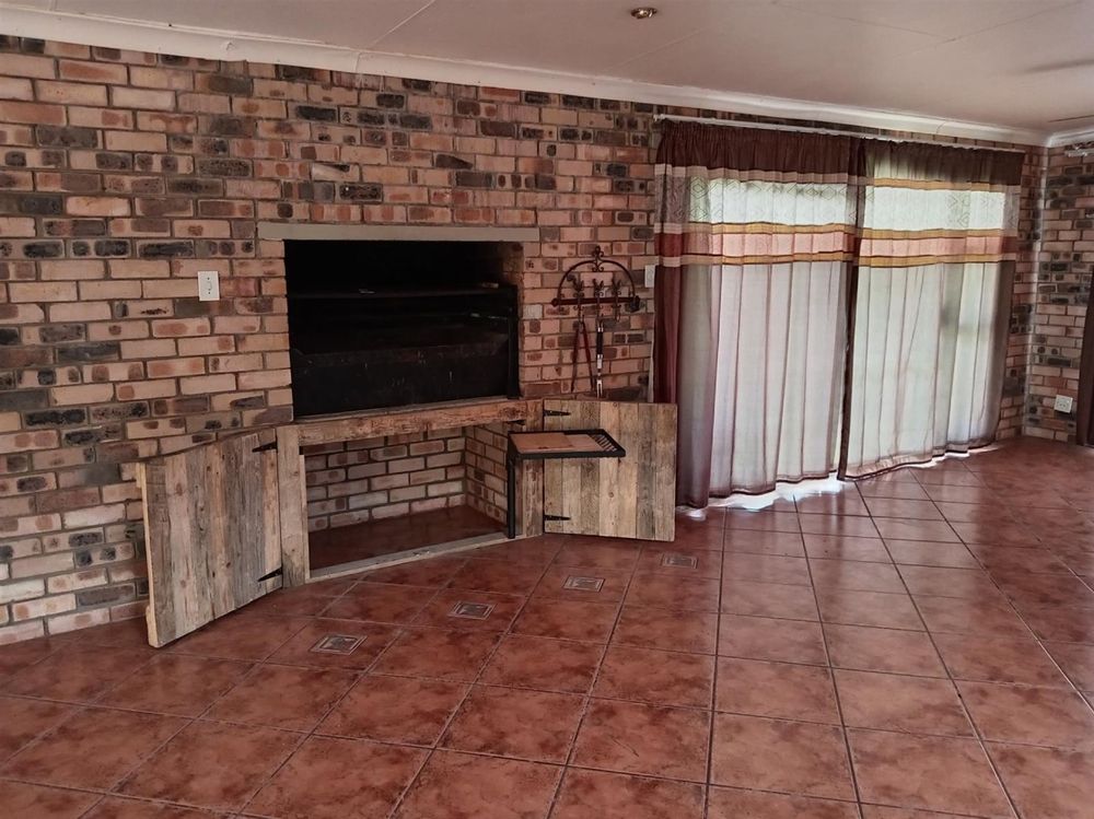 Braai in entertainment area