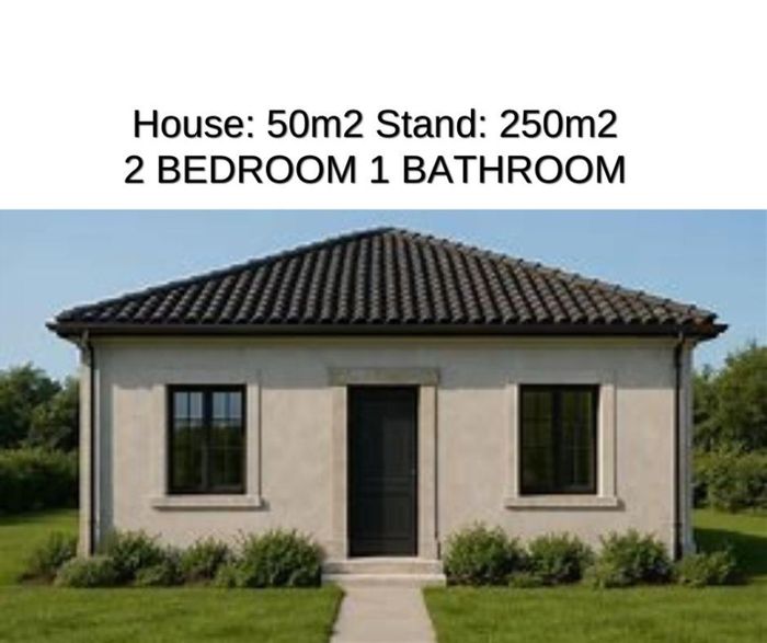 Crystal Park House For Sale: 2 Bedrooms, Solar Geyser, Optional Garage.