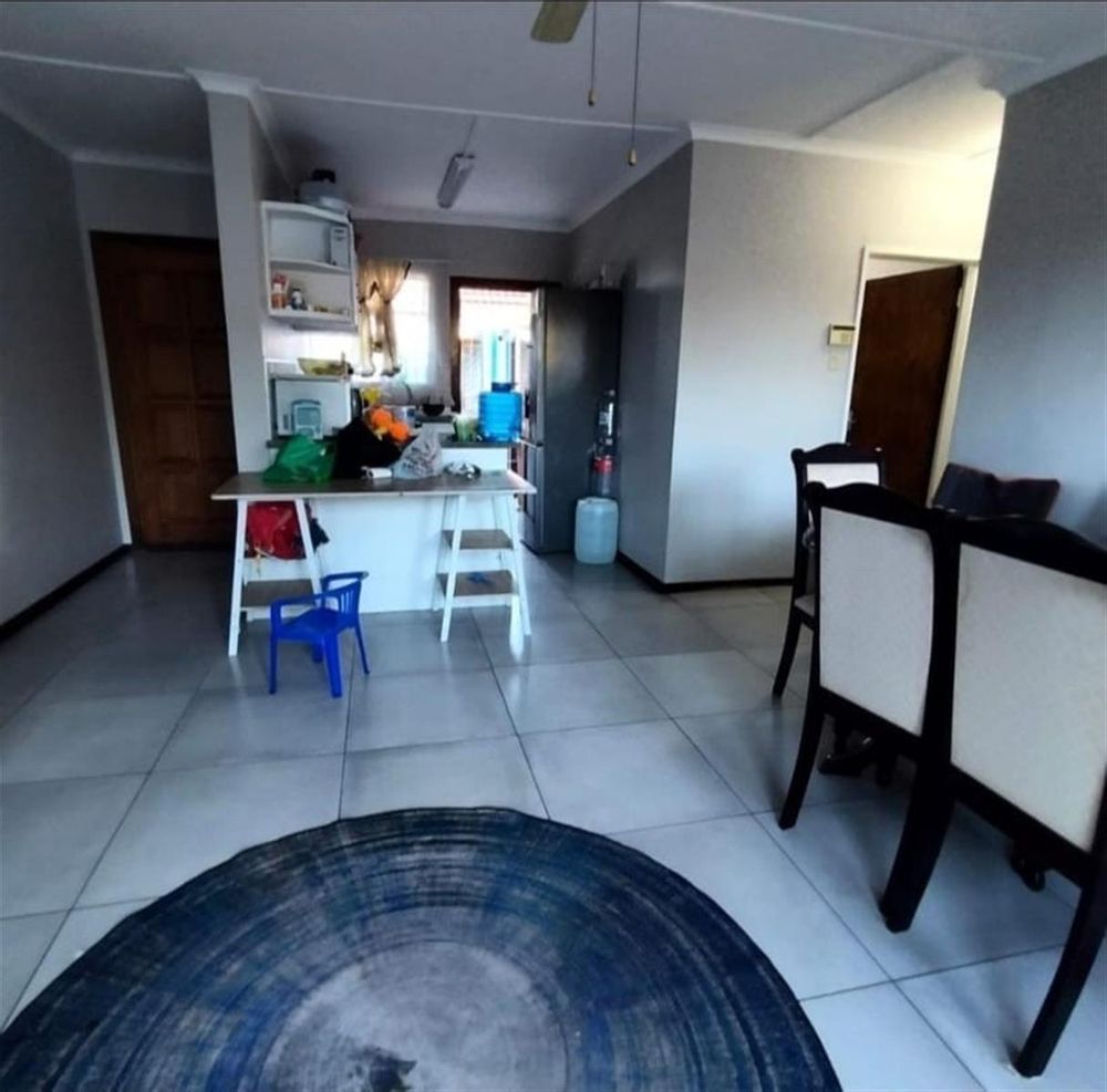 Open plan kitchen and living area