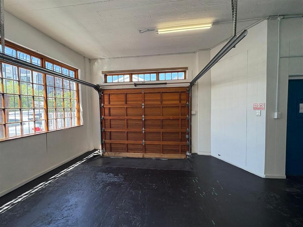 open space and garage door entrance