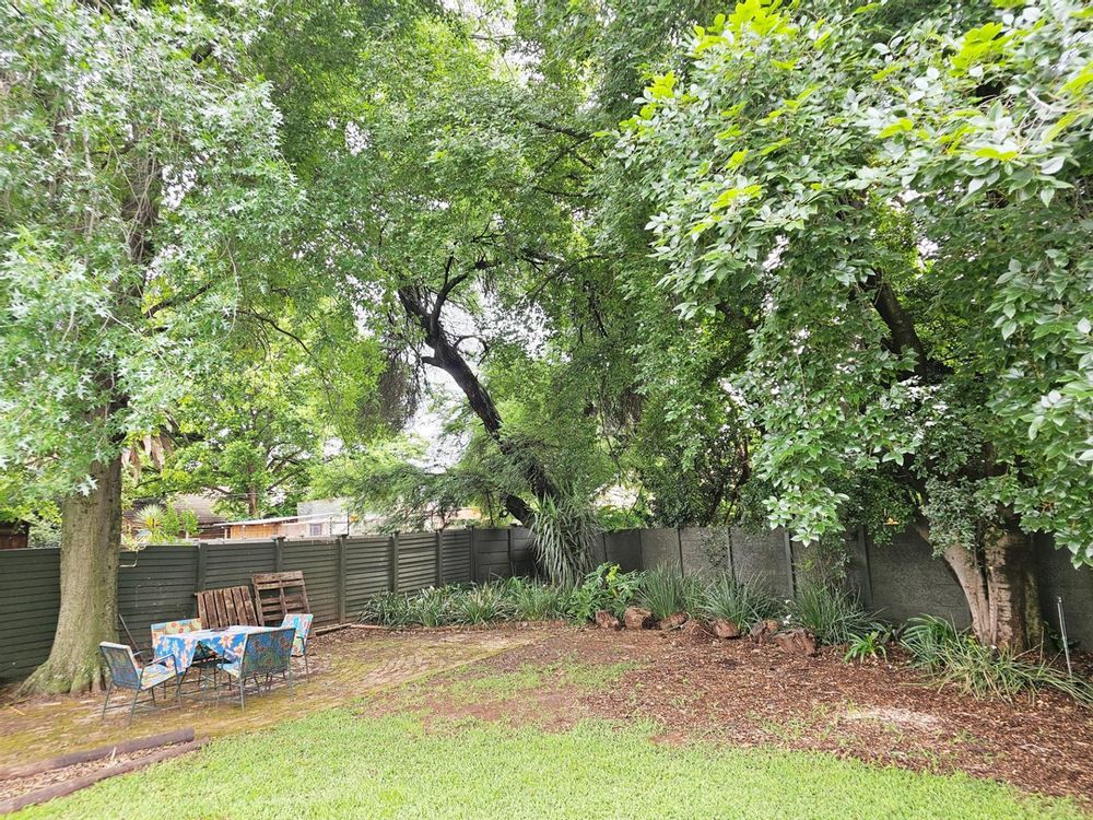 A spot  to relax under beautiful trees