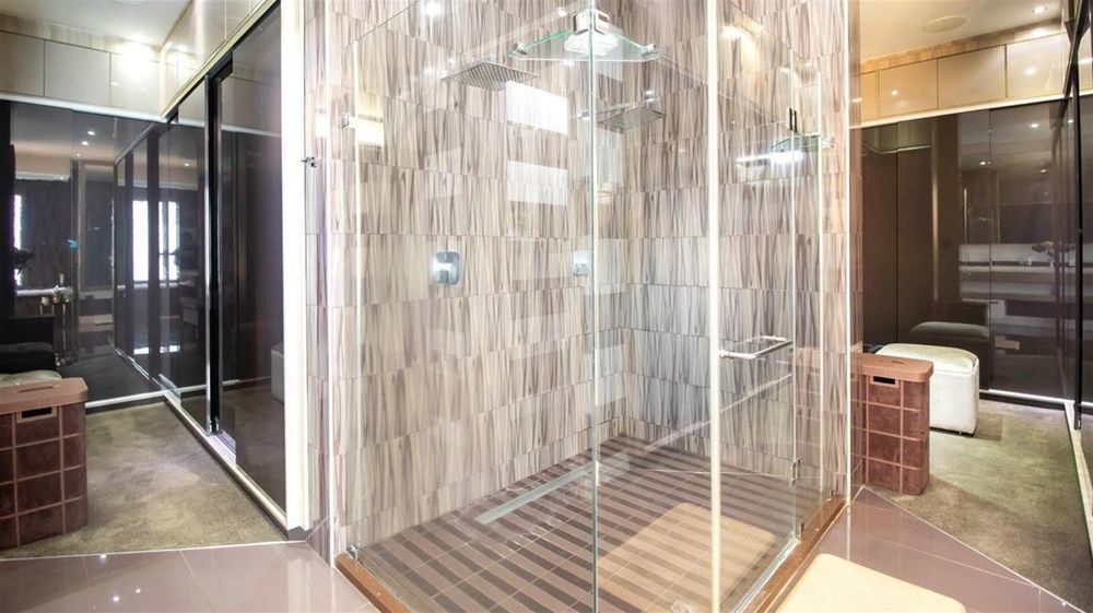 Inside shower