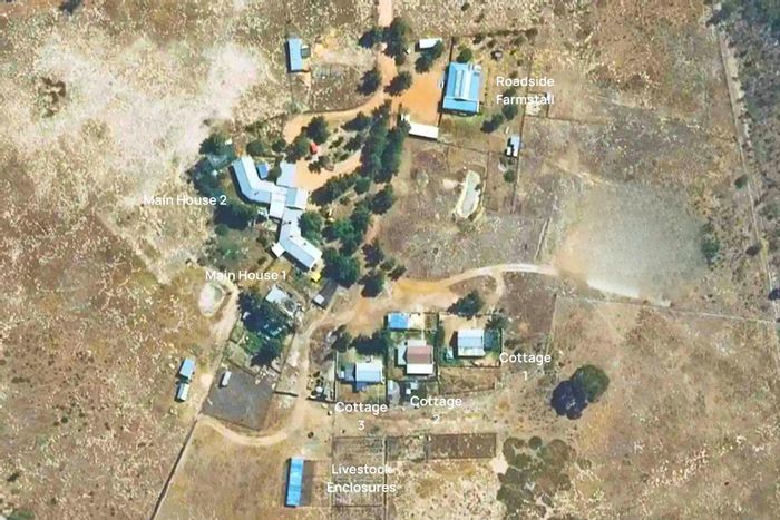 Farm for Sale in Malmesbury Rural: Multiple homes, cottages, office, and water security.