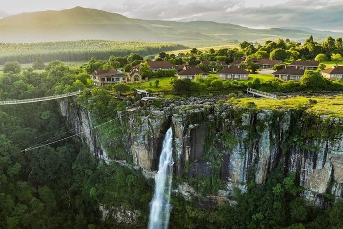 For Sale: Graskop Central Lodge with self-catering chalets, restaurant, and conference facilities.