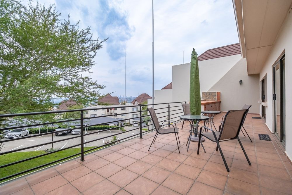 Spacious balcony with open view