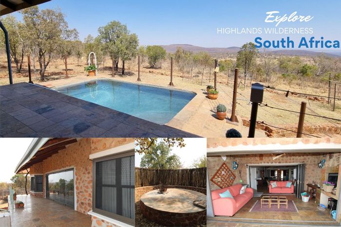 House for Sale in Highlands Wilderness Estate: Pool, solar power, and wildlife access.