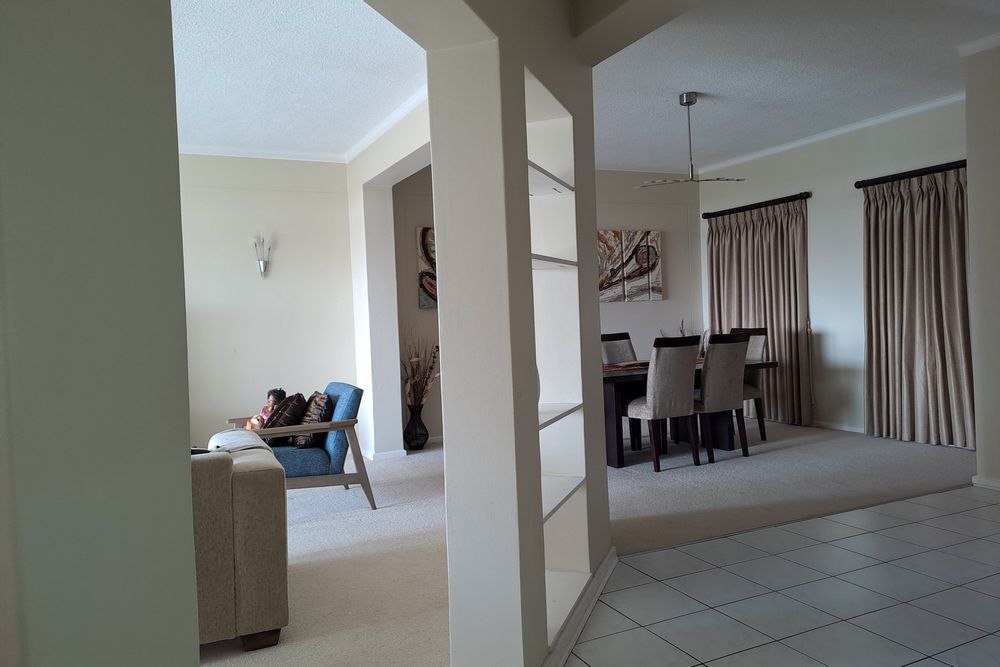 Open plan dining and living area