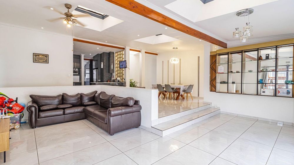 Large TV and entertainment space