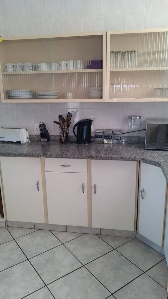 Kitchen with granite tops