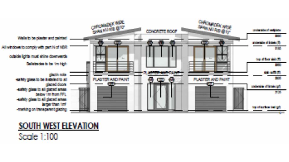 South West Elevation