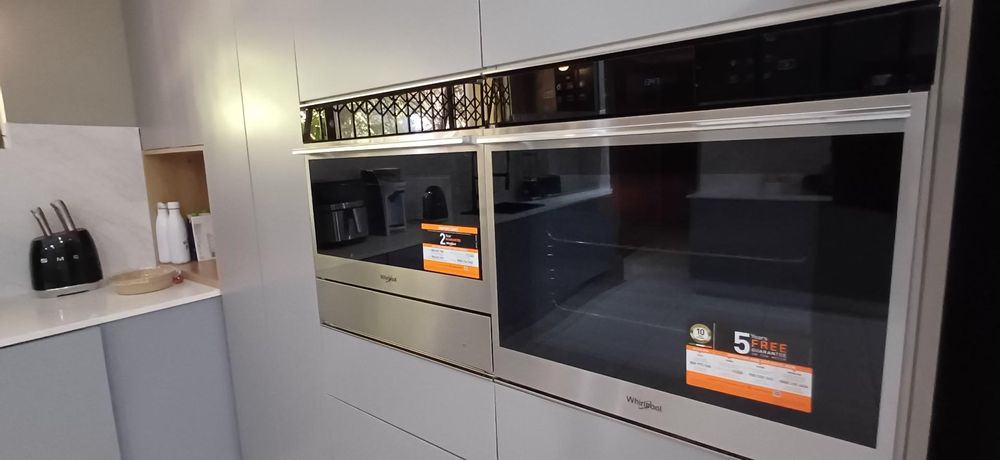 built in micro and oven