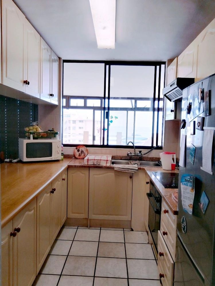 Kitchen with serving window