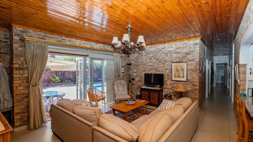 TV room view of pool