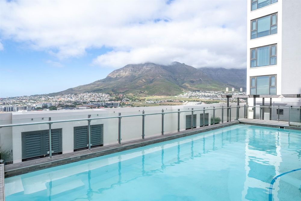 View from complex pool