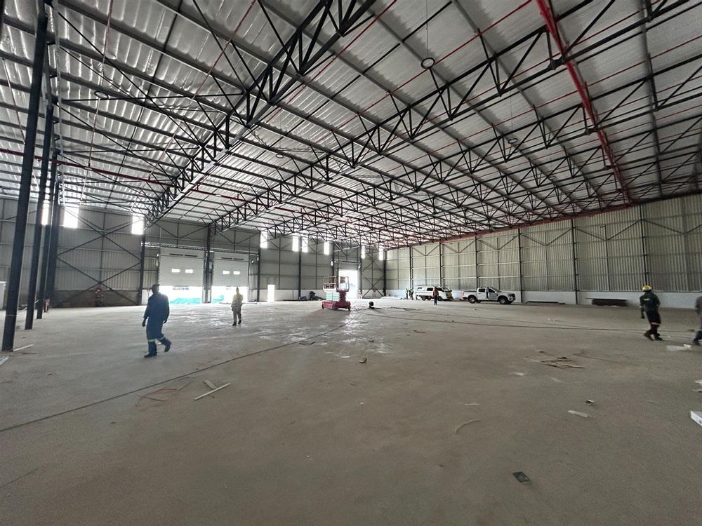 Office side to roller door and warehouse