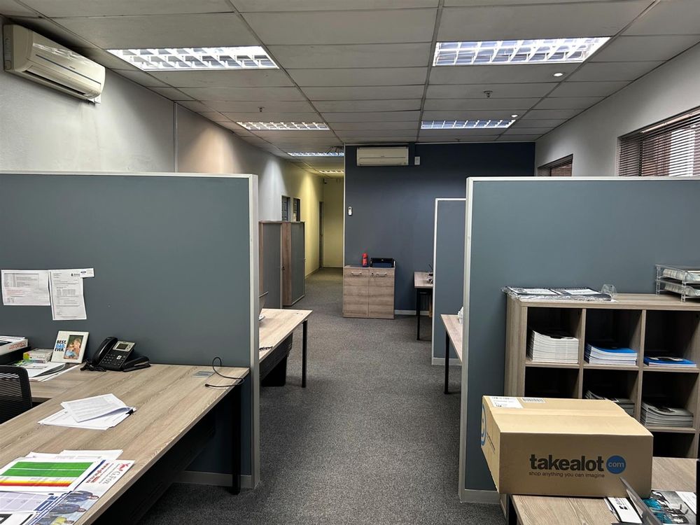 Open plan with cubicles