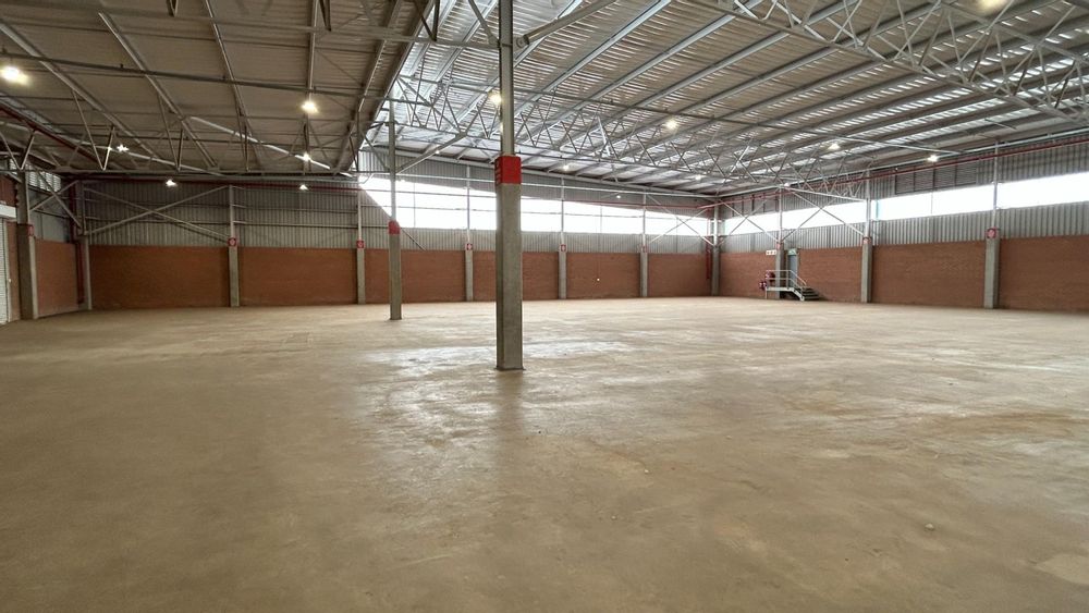 Warehouse view from bathroom corner