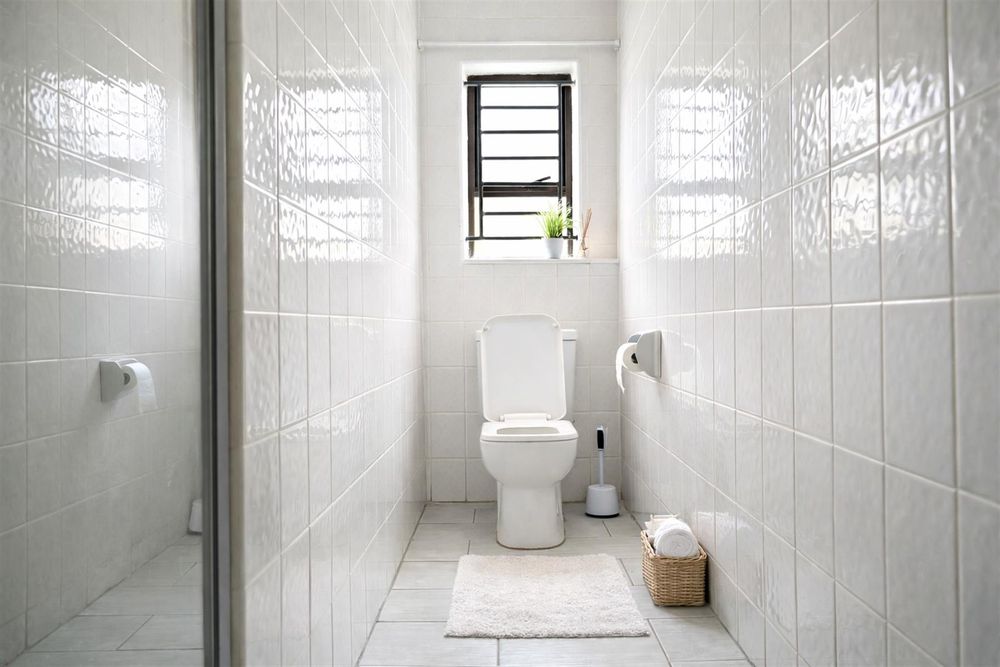 Separate toilet and shower