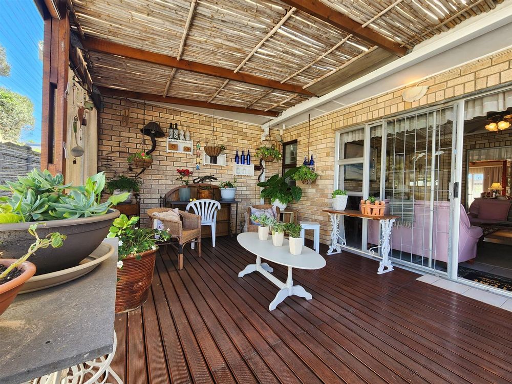 Veranda with green plants