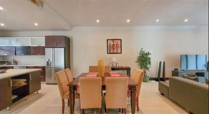 Zimbali Apartment To Rent: 3 bedrooms, en-suites, open-plan living, secure estate amenities.
