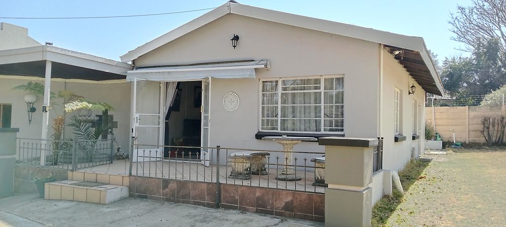 Front entrance with patio