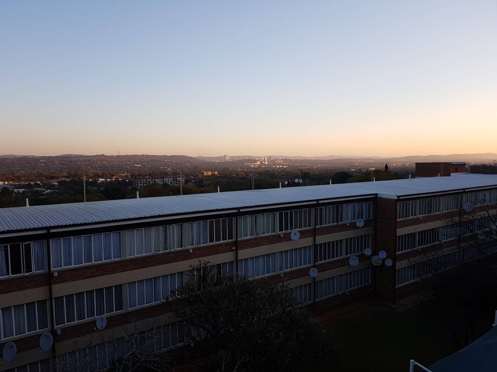 View from TOP FLOOR of complex.