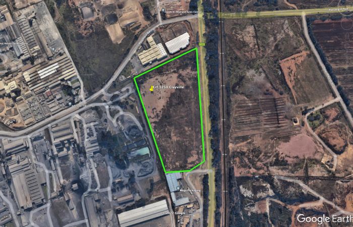 Industrial land for sale in Clayville, ideal for development with power access.