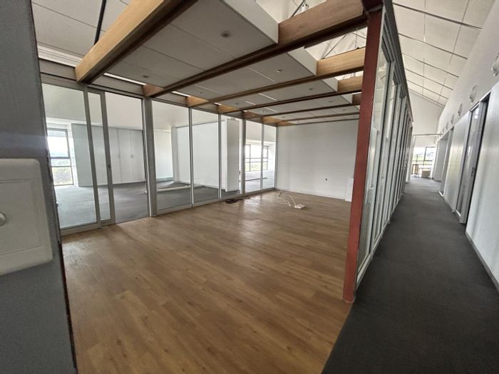 Irene Office To Rent: Open plan, closed offices, kitchen, balconies, and parking available.