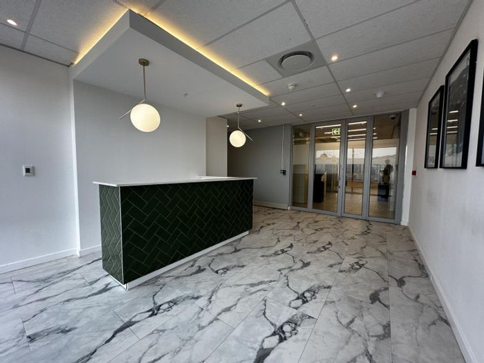 Prime Office Space To Rent in Menlyn: 117m2 with reception, boardroom, and amenities.