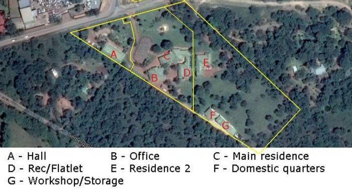 Derdepoort Commercial Property For Sale: 2.5 hectares with multiple buildings and zoning options.