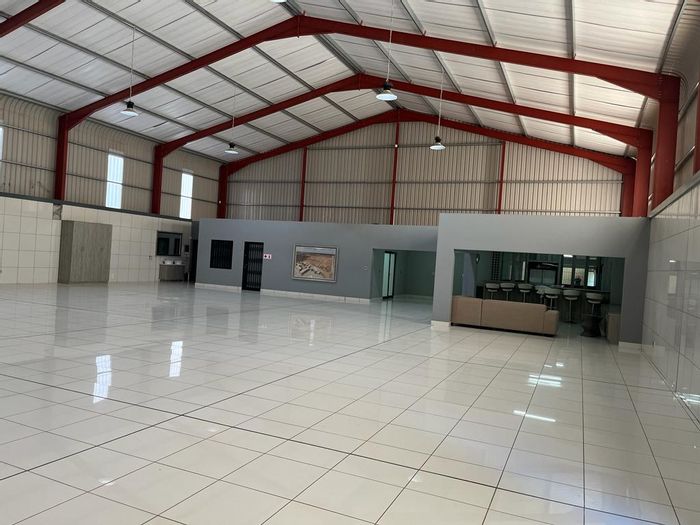 Commercial hanger for sale in Klerksdorp Rural with office, kitchen, and CCTV.