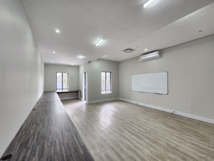 Commercial office to rent in Paardevlei with balcony, kitchenette, and secure parking.