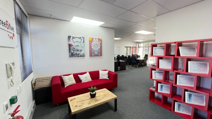 Commercial office to rent in Century City with security, parking, and patio.