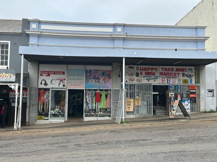 Commercial property for sale in Grahamstown Central with established tenants and retail visibility.