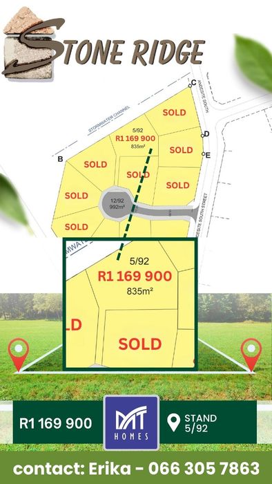 Vacant Land Residential in Monavoni For Sale: 835m² with communal amenities.